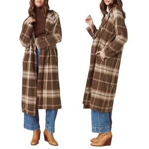 SPELL & THE GYPSY COLLECTIVE Basecamp Plaid Trench Coat